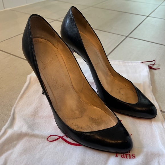 Limited Edition Christian Louboutin Black Asymetric Round Toe 100mm, size 39 main image 6